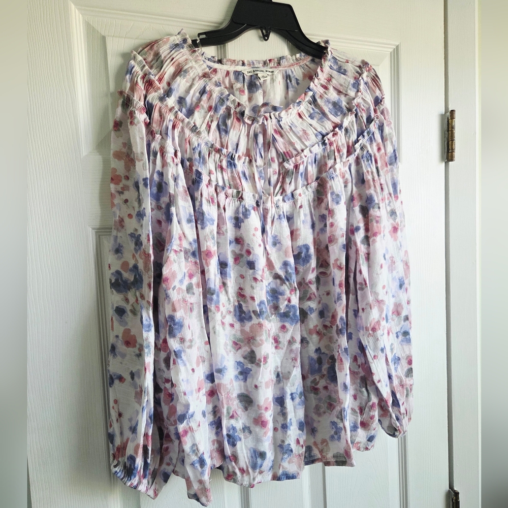 Zac & Rachal ✨️ Floral Print Women's Blouse Size 3X